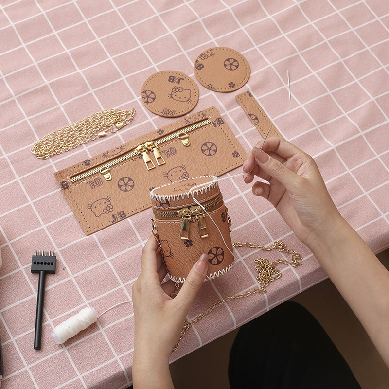 口红包diy手工编织包包自制材料