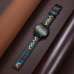 适用华为gt5表带华为gt4pro表带华为手表gt3表带watchgt2 gt表带荣耀watch2表带尼龙民族风22替换带配件 gt2e