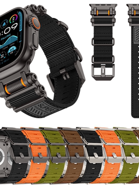 索柯代手表带iwatch10代编织腕带秋冬新款iwatch8765SE户外耐磨运动腕带透气