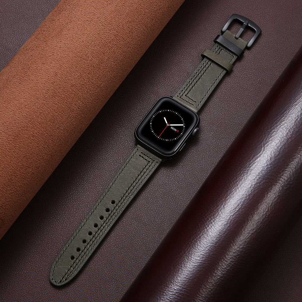 SUITABLE FOR IWATCH10 9 8 7 6SE STRAP APPLE WATCH5 LEATHER STRAP APPLE MALE AND FEMALE IWATCH ULTRA2 UNIVERSAL 38MM42SERIES7 TRENDY NEW BREATHABLE 41MM45