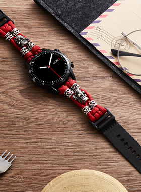 索柯适用华为gt3pro表带gt4手表watch4pro尼龙gt5智能watch3运动2pro荣耀gs4编织gt3户外风格透气e男女腕带