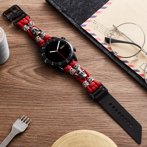 索柯适用华为gt3pro表带gt4手表watch4pro尼龙gt5智能watch3运动2pro荣耀gs4编织gt3户外风格透气e男女腕带