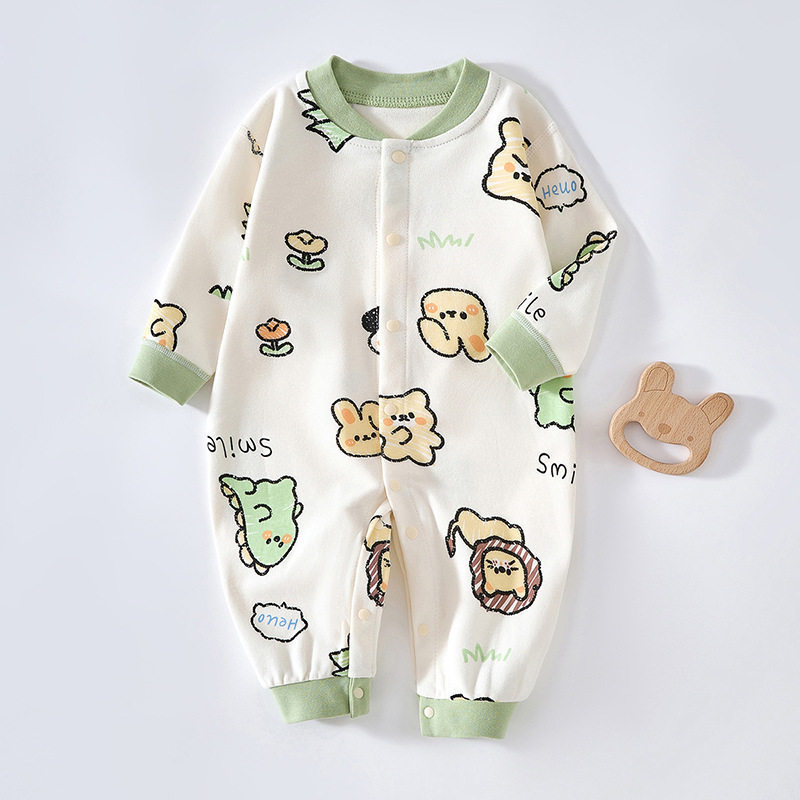 SOFT AND SKIN-FRIENDLY AND COMFORTABLE COTTON SPRING AND AUTUMN LONG-SLEEVED BONELESS SEWING CARTOON SUPER CUTE AND CUTE A DELICATE FEEL
