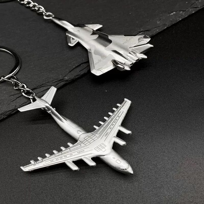 中航歼20歼35飞机锌合金钥匙扣珠海航展纪念官方时尚挂件钥匙链