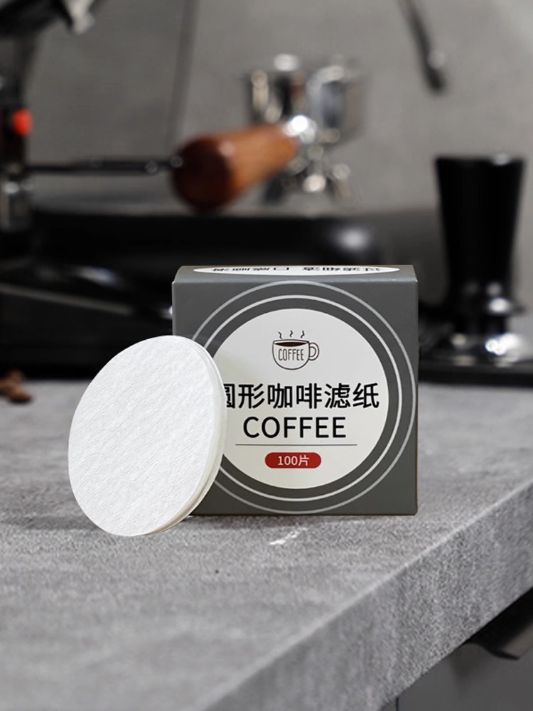 摩卡壶滤纸意式咖啡机手柄专用圆形粉碗滤纸51/53/58mm3号6号滤纸