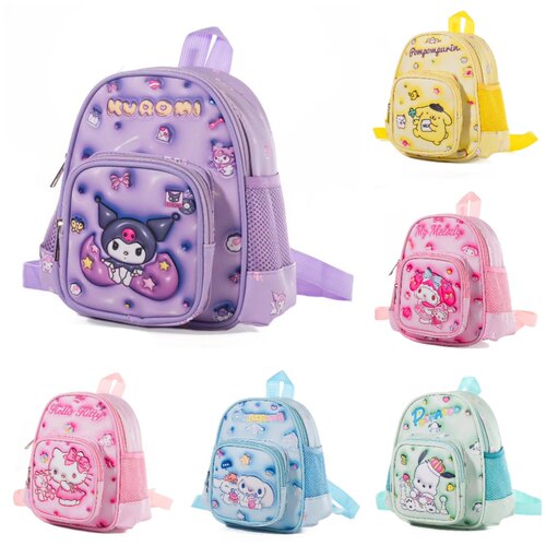 新款卡通皮革防水儿童小书包酷米PC狗3D立体百搭双肩包