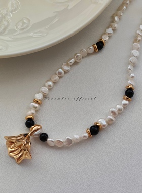 天然淡水珍珠本夕家5折纯银项链