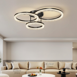 客厅主灯高级感冰川轻奢意式 全屋套餐 极简大厅护眼吸顶灯2025新款