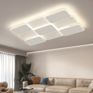 伊迪尔现代简约客厅吸顶灯创意大气设计师卧室房间灯新款 中山灯具