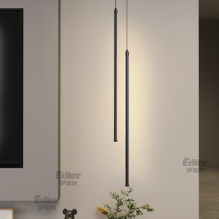 极简线条床头吊灯轻奢卧室现代简约客厅背景墙氛围灯长条2025新款