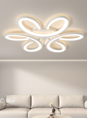 卧室房间护眼灯现代简约大气温馨主卧客厅大厅吸顶灯LED套餐灯具