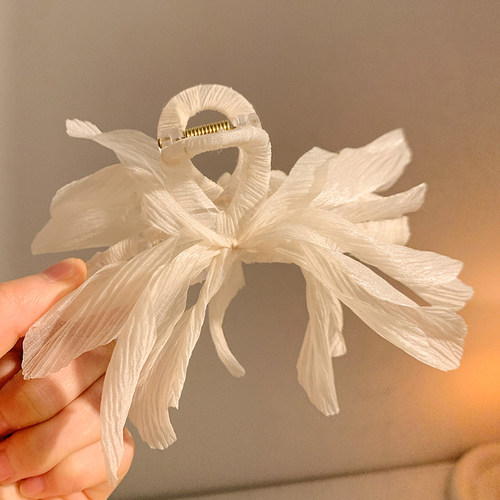 超仙网纱蝴蝶结丝带抓夹