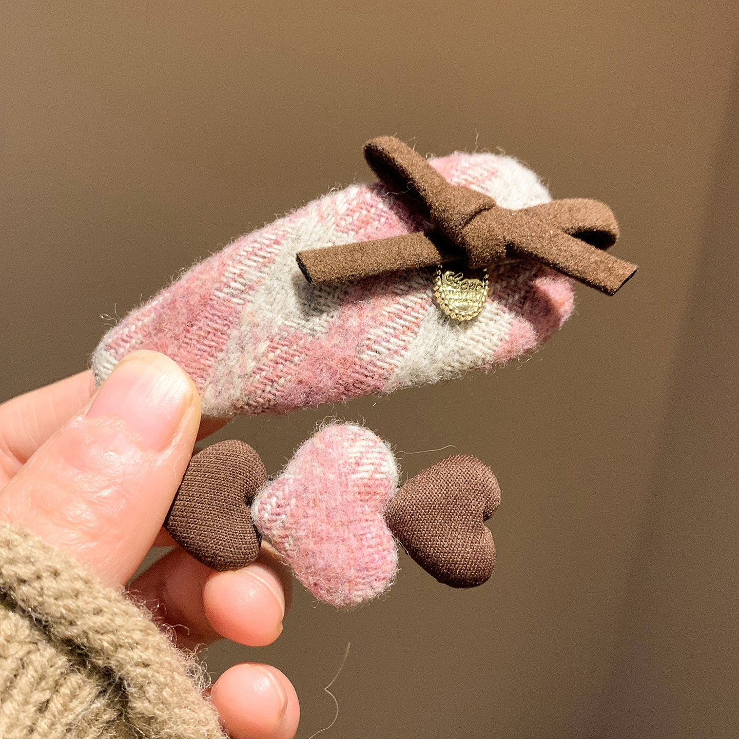 粉色爱心蝴蝶结格子发夹边夹侧边刘海夹子发卡女高级感百搭头饰,饰品/流行首饰/时尚饰品新,发饰,淘宝优惠券,粉丝福利购,淘宝优惠卷