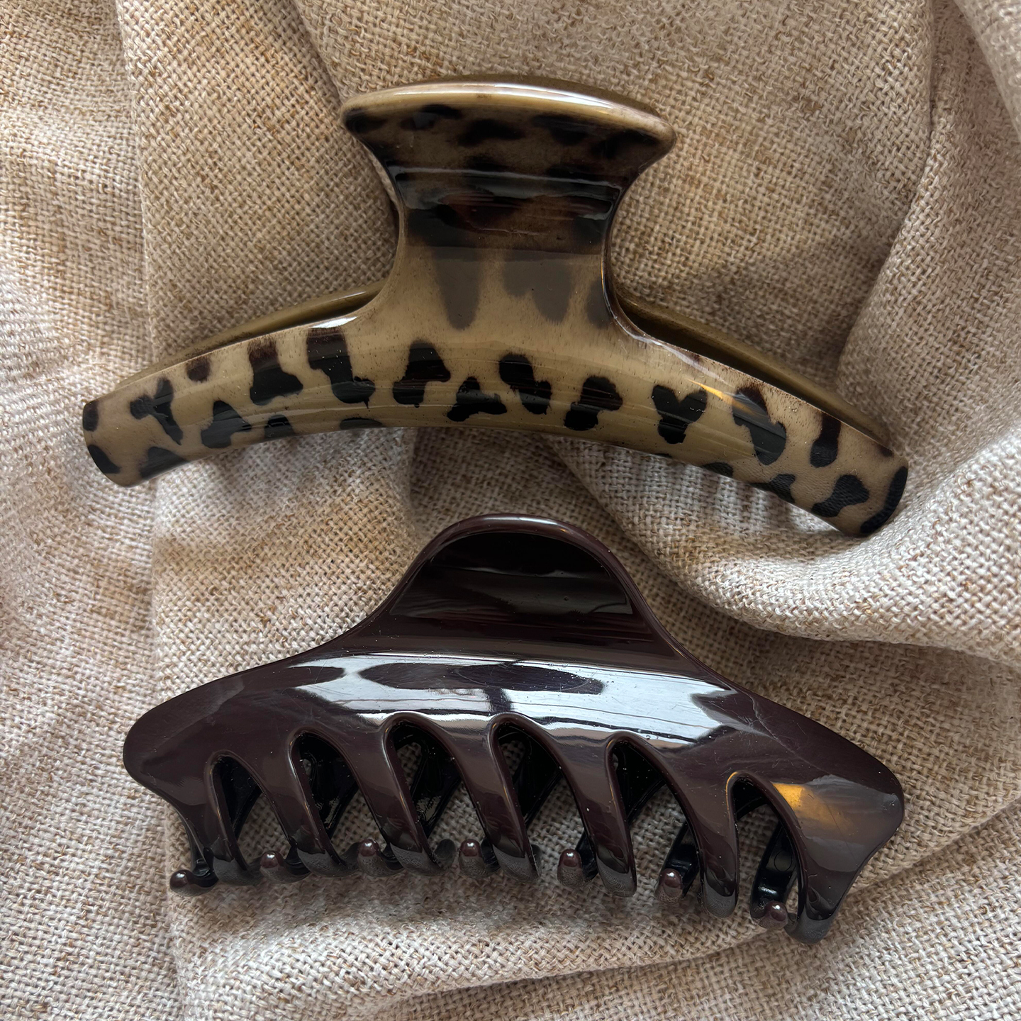 韩系ins豹纹大号抓夹发量大发夹