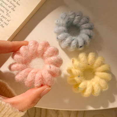 奶呼呼~糖果色电话线发圈