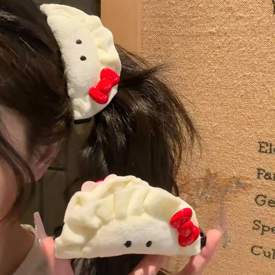 白胖胖的饺子~可爱香蕉扭扭夹