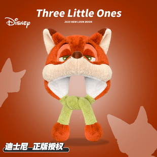 迪士尼疯狂动物城尼克朱迪加厚毛绒帽子女学生防寒防冻保暖冬季