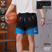 男篮球裤 运动裤 美式 户外跑步速干网眼透气夏季 四分裤 维动黑豹短裤
