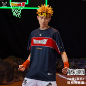 维动龙珠Z联名短袖 夏季 投篮服T恤男美式 篮球训练运动跑步上衣半袖