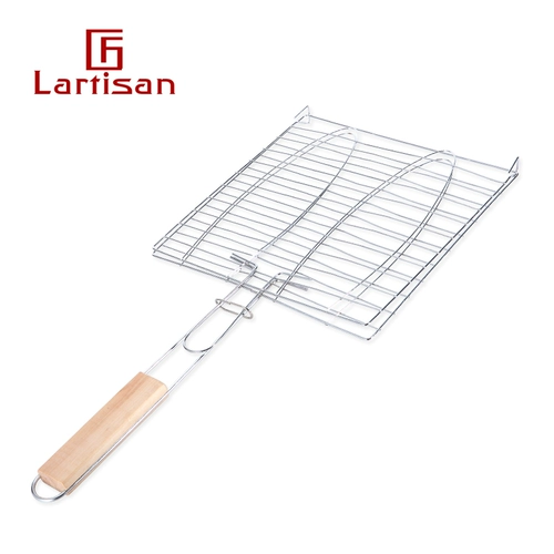 Lartisan Outdoor Bargebue Supplies Accessories Accessories приносит на гриле рыбные зажимы на гриле рыбная сетка.