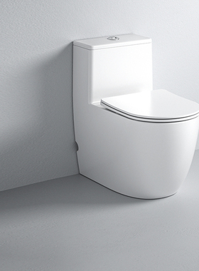 陶谷直冲式超短款马桶小户型靠墙后墙排冲落式移位管道坐厕60012