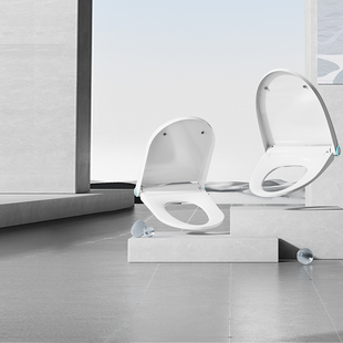 陶谷智能马桶盖加热家用自动翻盖泡沫盾防溅水70016