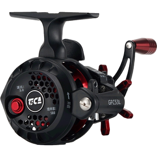 迪佳轻量款GFC53倍速前打轮谷麦自动排线带泄力冰钓轮矶钓轮筏钓
