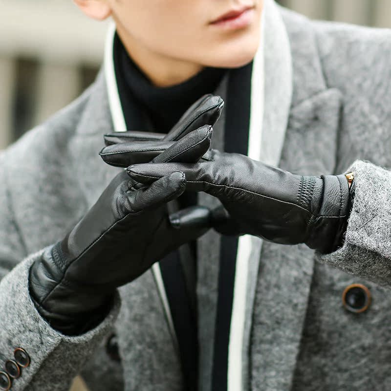 Gants pour homme en peau de mouton - Ref 2782478 Image 4