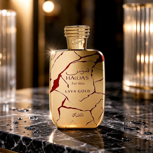 高品质阿拉伯迪拜100ml香水HAWAS For Him LAVA GOLD哈维男士持久