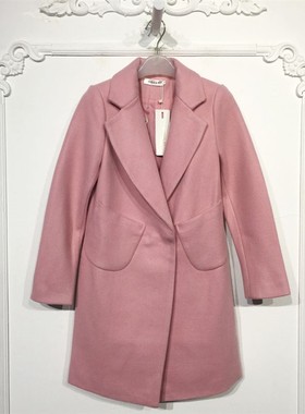 潮系列 8127S216 时尚毛呢外套品牌女装折扣颦