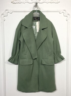 潮系列 8126S169 时尚毛呢外套品牌女装折扣颦