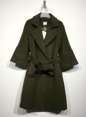 潮系列 D97067 时尚毛呢外套品牌女装折扣颦