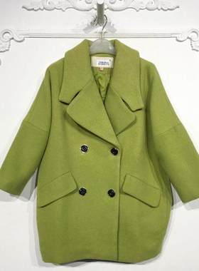 艾O系列 8156S172 时尚毛呢外套品牌女装折扣颦