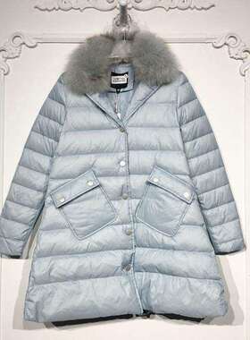 潮系列 8280S152 时尚真毛领羽绒服品牌女装折扣颦