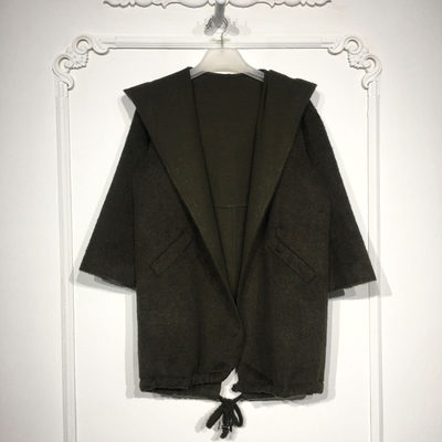 N系列 8247S038 时尚羊毛双面呢毛呢外套品牌女装折扣颦