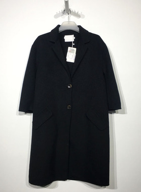 潮系列 D96749 时尚双面呢毛呢外套品牌女装折扣颦