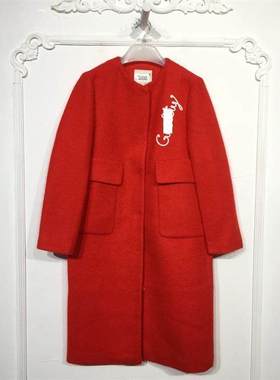 M.L系列 8126S293 时尚毛呢外套品牌女装折扣颦