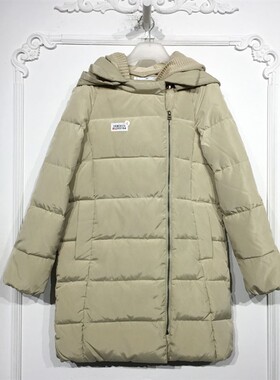 M.L系列 8128S164 时尚长款羽绒服品牌女装折扣颦