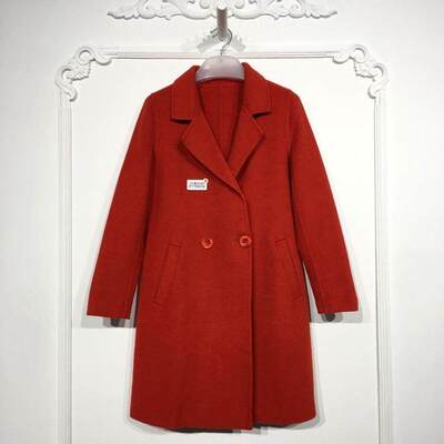 N系列 8178S034 时尚羊毛双面呢毛呢外套品牌女装折扣颦