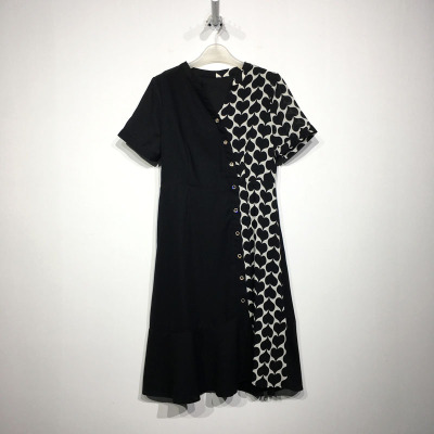 潮系列 D95407 时尚连衣裙品牌女装折扣颦