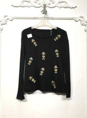 娅系列 D84808 时尚T恤品牌女装折扣颦