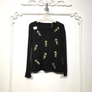 娅系列 D84808 时尚T恤品牌女装折扣颦