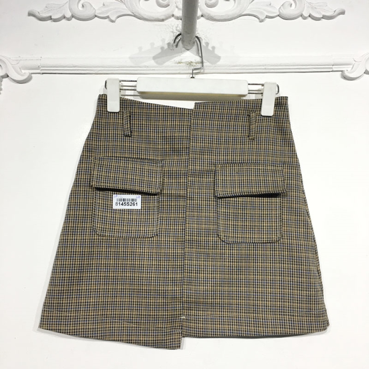 潮系列 8145S261 时尚短裙品牌女装折扣颦