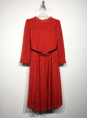 需潮系列 D89834 时尚连衣裙品牌女装折扣备