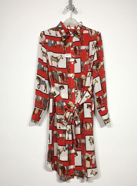 潮系列 D98910 时尚连衣裙品牌女装折扣颦