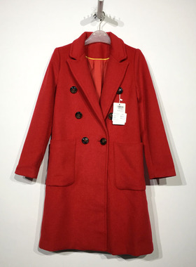 DTCK系列 D89896 时尚毛呢外套品牌女装折扣颦