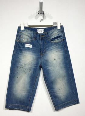 潮系列 PF11729 时尚牛仔短裤品牌男装折扣