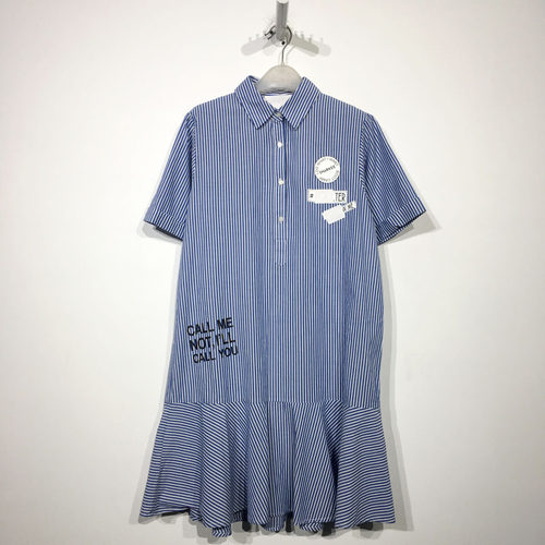 HC系列 D87130 时尚连衣裙品牌女装折扣颦