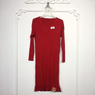 针织连衣裙品牌女装 时尚 折扣颦 8157S297 乔系列