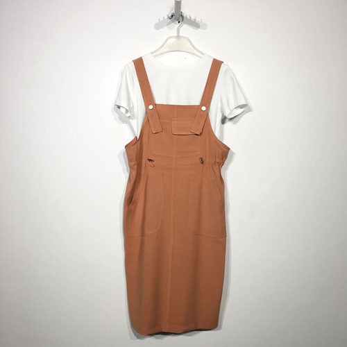 乔系列 D87227 时尚连衣裙两件套品牌女装折扣颦